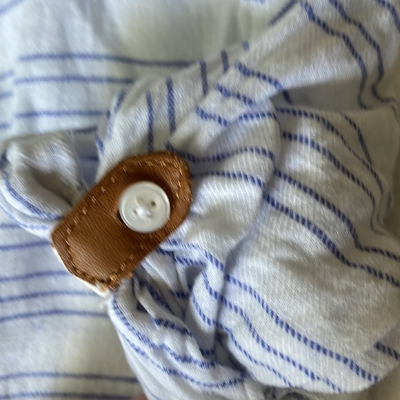 Blue and white stripe zara button down shirt - Picture 4 of 4